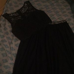 My Michelle two piece navy blue formal dress